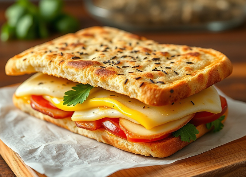 Flatbread Breakfast Sandwiches